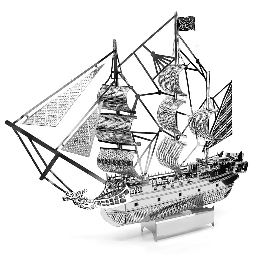 QUEBRA CABEÇA NAVIO BLACK PEARL - CHAPA METALICA - 3D NANO MB181