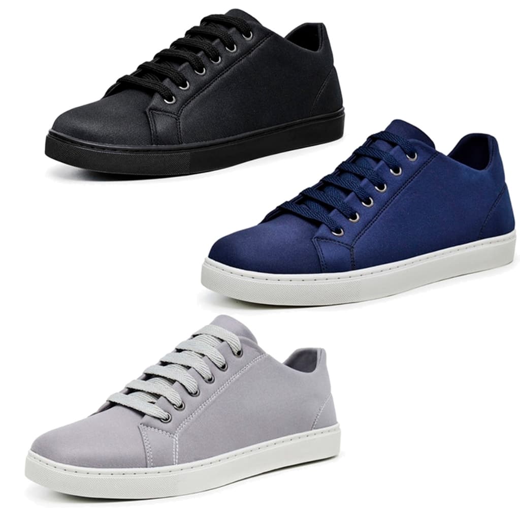 Kit 3 Pares Tênis Masculino Casual Confortável Leve Dia a Dia, Trabalho e Passeio
