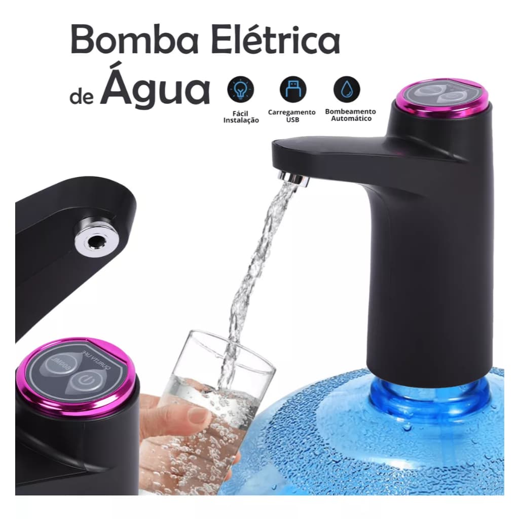 Bebedouro Bomba Elétrica para Galão de Água 20L