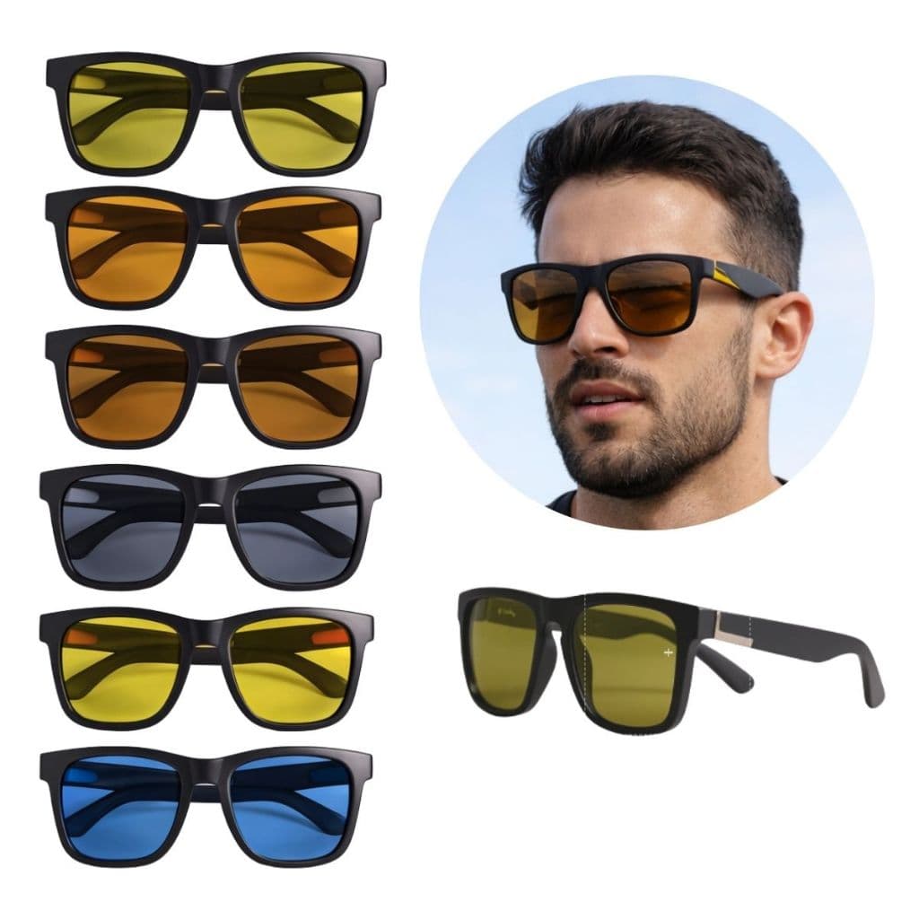 Óculos Sol Masculino Flexível Blade Adulto Óculos de Sol Quadrado Masculino