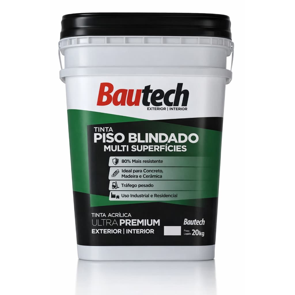 Bautech Piso Blindado com Efeito Hidrofóbico Piso Concreto Proteção Total Contra Umidade e Desgaste