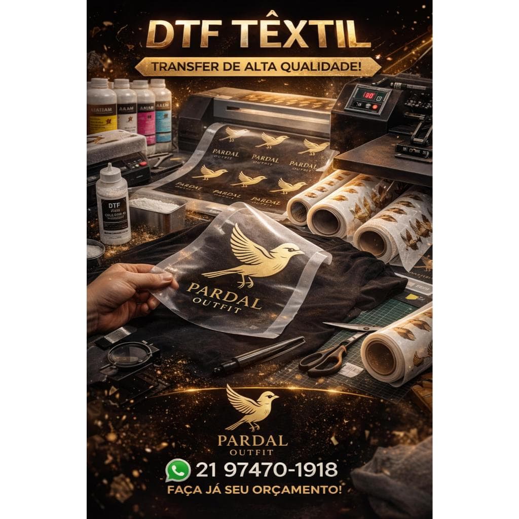 DTF textil para tecidos, personalizável !
