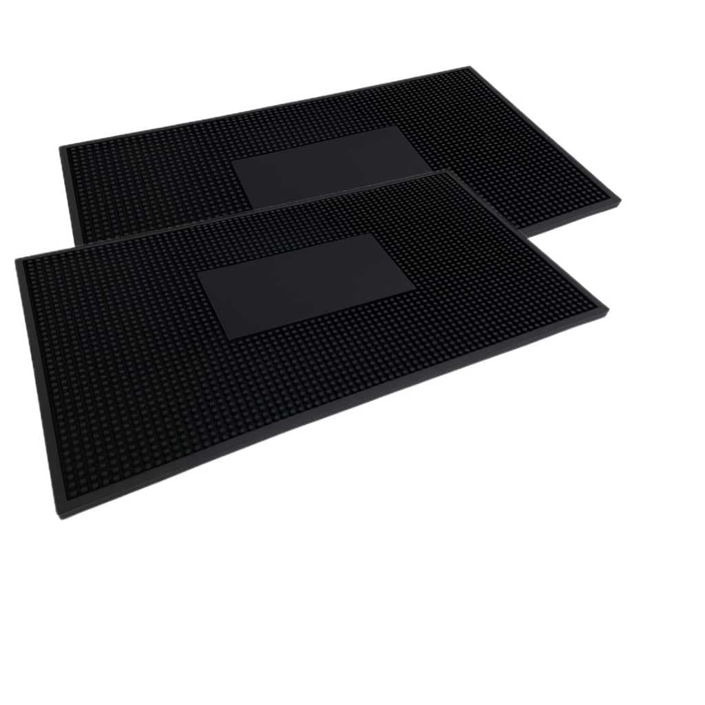 KIT 2  BARMAT TAPETE DRINKS BARTENDERS 45X30 CHOPP ESCORREDOR COQUETEL