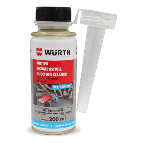 Wurth - Aditivo Biocombustível Injection Cleaner 200ml (Limpa Bicos Injetor Gasolina Aditivo)