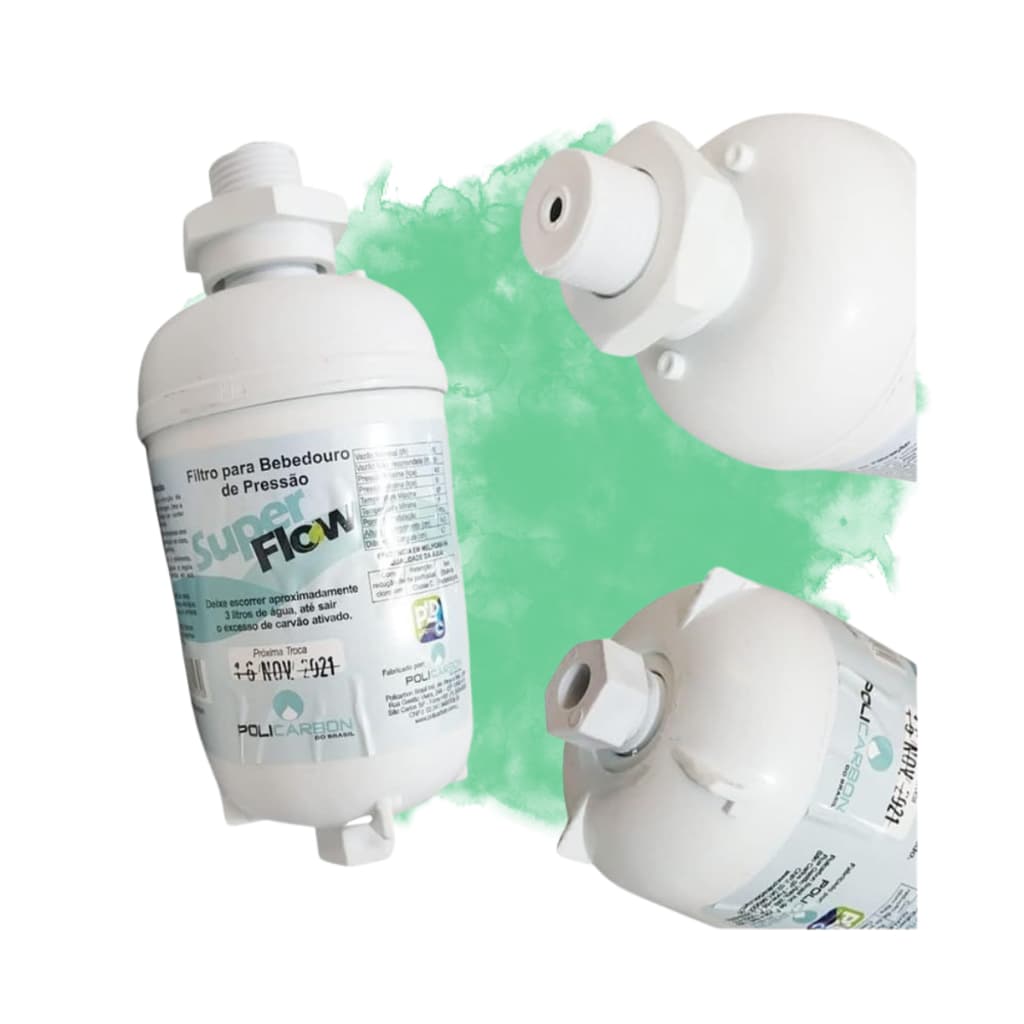 Filtro refil Super flow Para bebedouro de Pressão Compatível com Karina Ibbl Begel