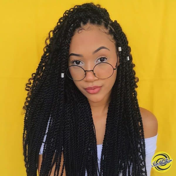 Cabelo sintético Mini Afro Braid (Senegalês) 270g - Twist Fino