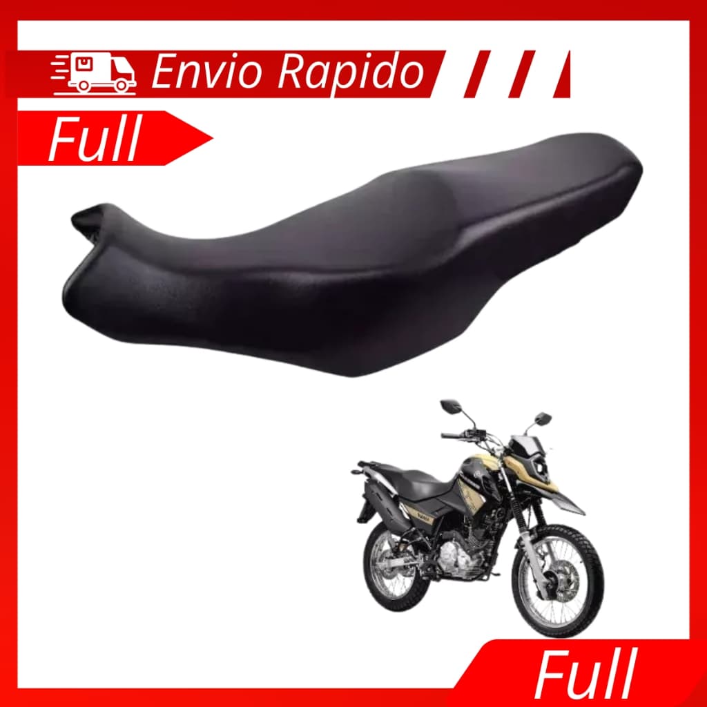 Capa de Banco Assento Yamaha Xtz 150 Crosser Modelo Orignal 2014 Á 2023 Preta