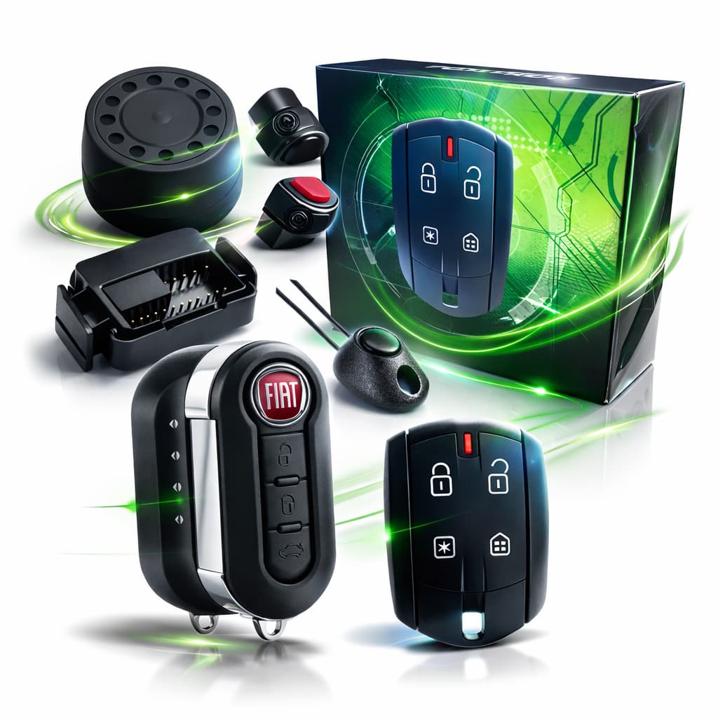 Alarme de Carro Pósitron Exact EX 360 e Chave Fiat Palio Uno