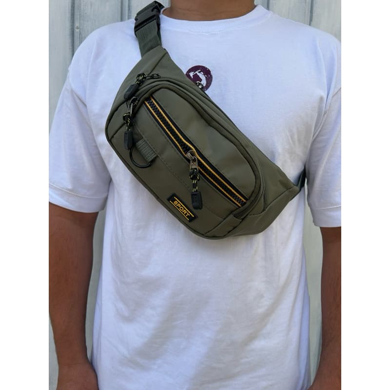 Pochete motoboy c/ 4 bolsos  bag shoulder bolsa pochete transversal ombro cintura