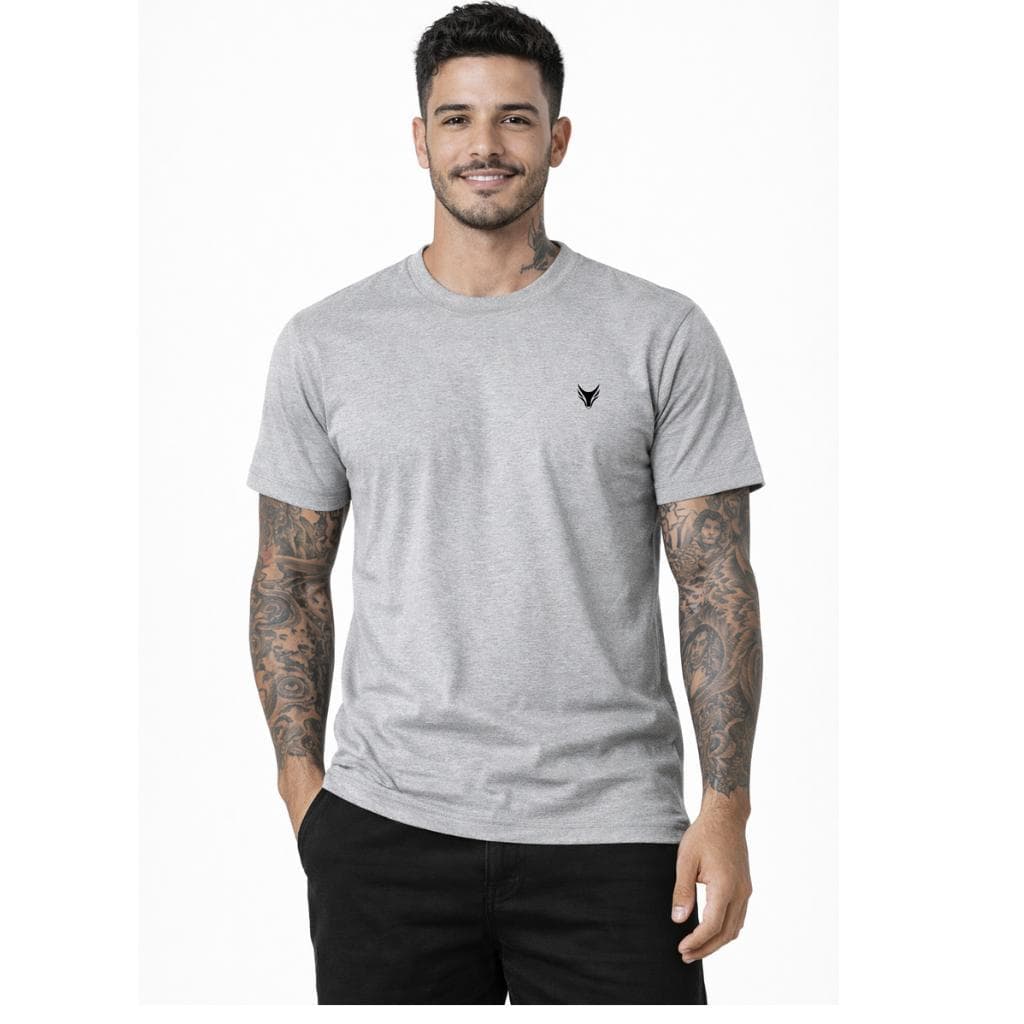 Camiseta Básica Masculina Casual 100% Algodão P a G1