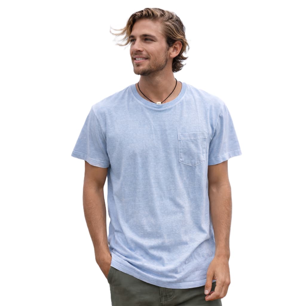 Camiseta Estonada Masculina Com Bolso E Sem Bolso 100% ALGODÃO