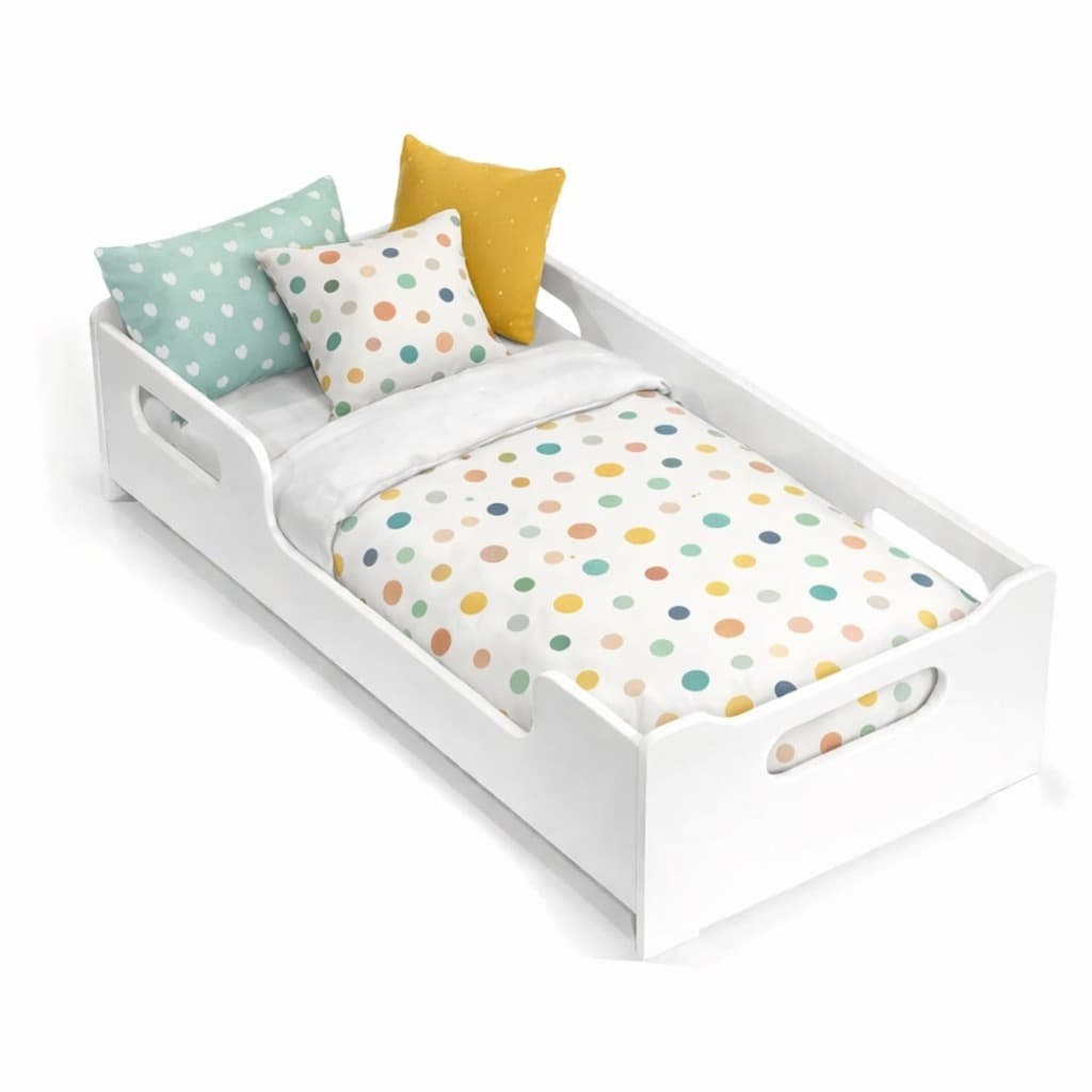 Cama Infantil com Colchão Encanto MDF com Grades laterais Quarto Meninos e Meninas