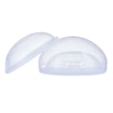 Concha de amamentacao transparente de silicone estojo pimpolho baby