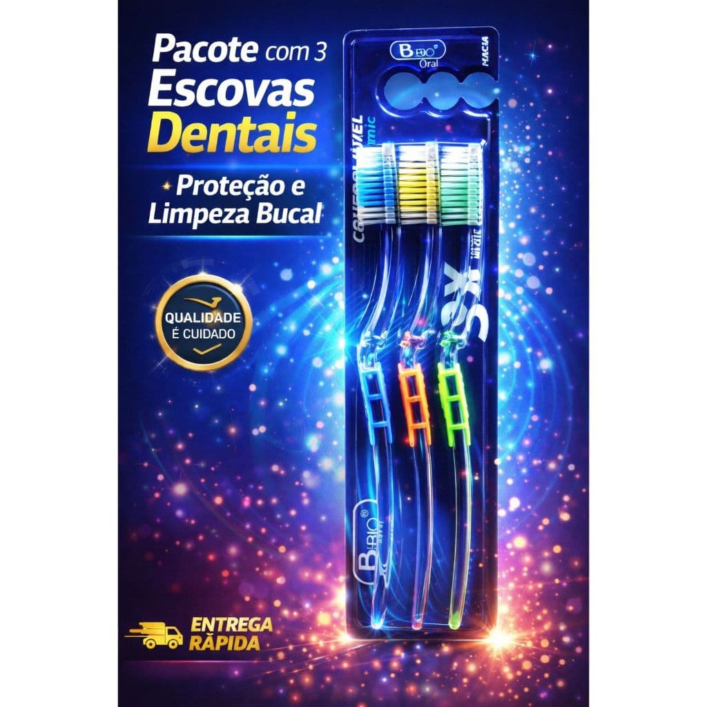 io Escova Dental Adulto Kit C/3un
