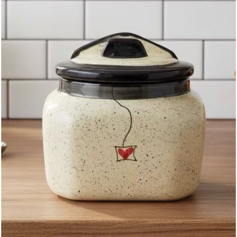 Saleiro De Parede E Mesa Preto Pintado A Mão Feito De Cerâmica