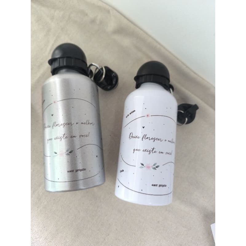 10 unidades Garrafa de Água portátil Squeeze 500 mL Personalizada Dia da Mulher