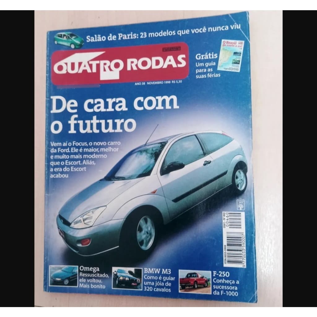 Revista Quatro Rodas 460 1998 Ford Focus F-250 M3 Tt Omega Discovery TT