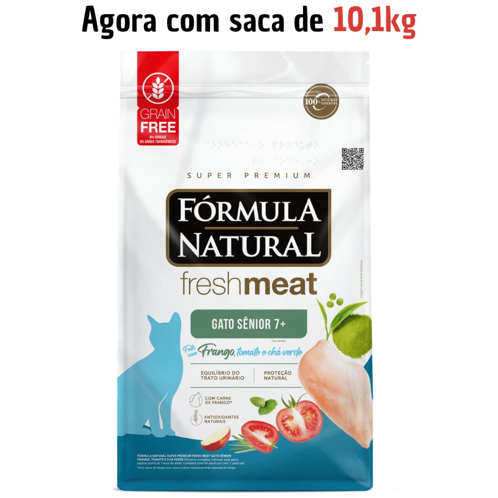 Ração Formula natural Fresh Meat GATOS SENIOR FRANGO - 10.1kg