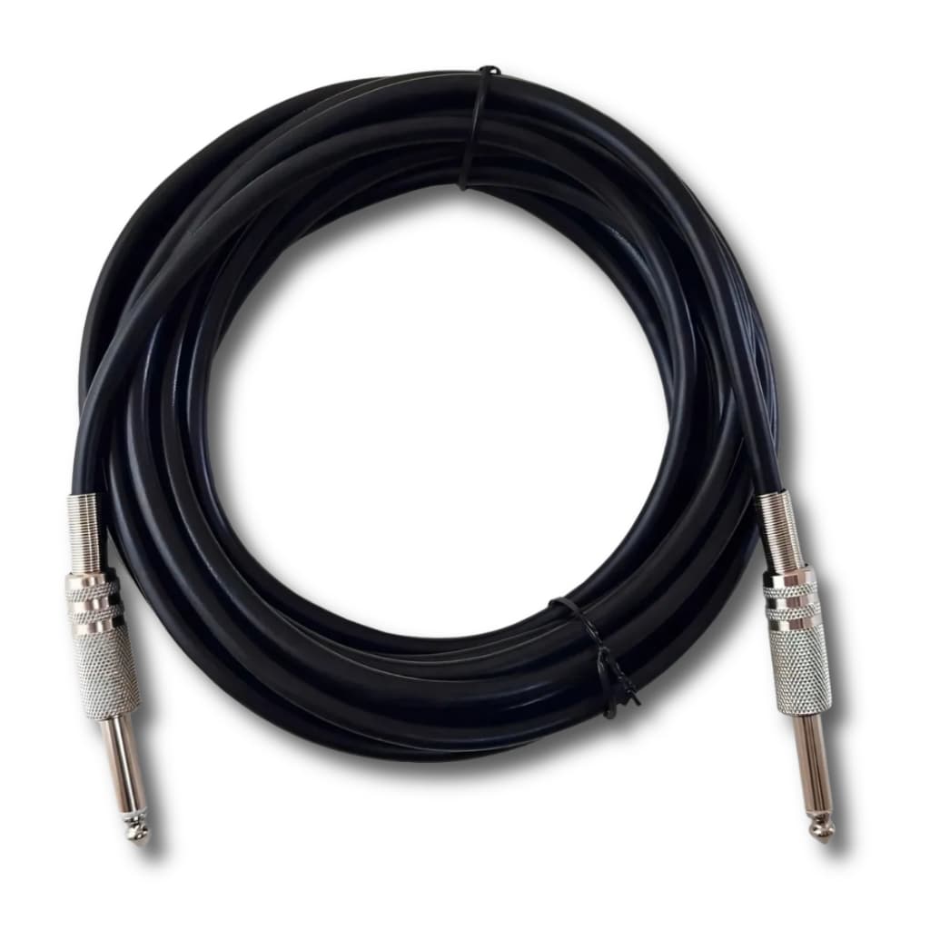 Cabo P10 1m OU 5m Para Guitarra Violão Contra Baixo Teclado Amplificador