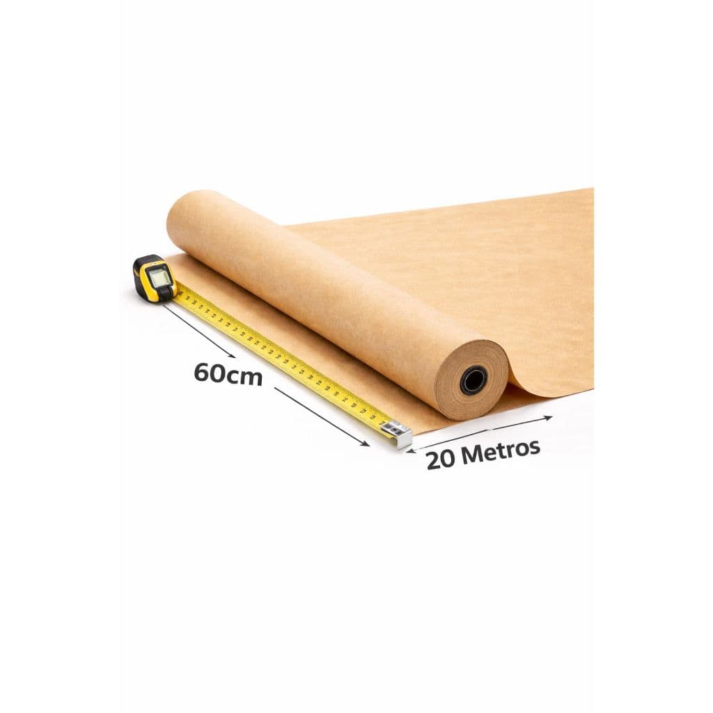 Bobina De Papel  Semi Kraft 60cm x 20 Metros