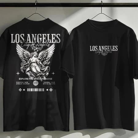 Camisa Camiseta StreetWear Unissex Los Angeles Angel Despache Imediato Atendimento 24 horas
