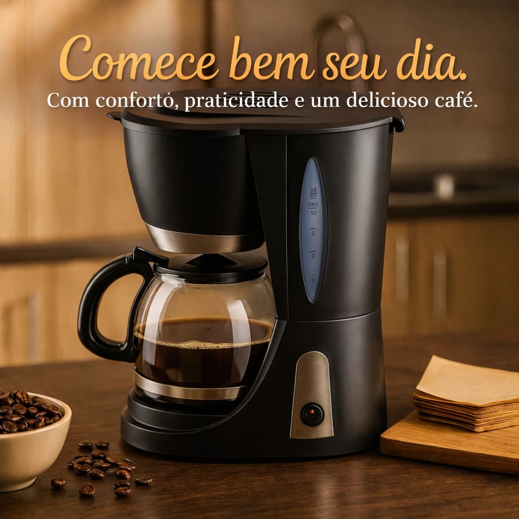 Cafeteira Elétrica Água Fervedor Bule Xícaras Jarra Chaleira Panela Esquenta Aquecer