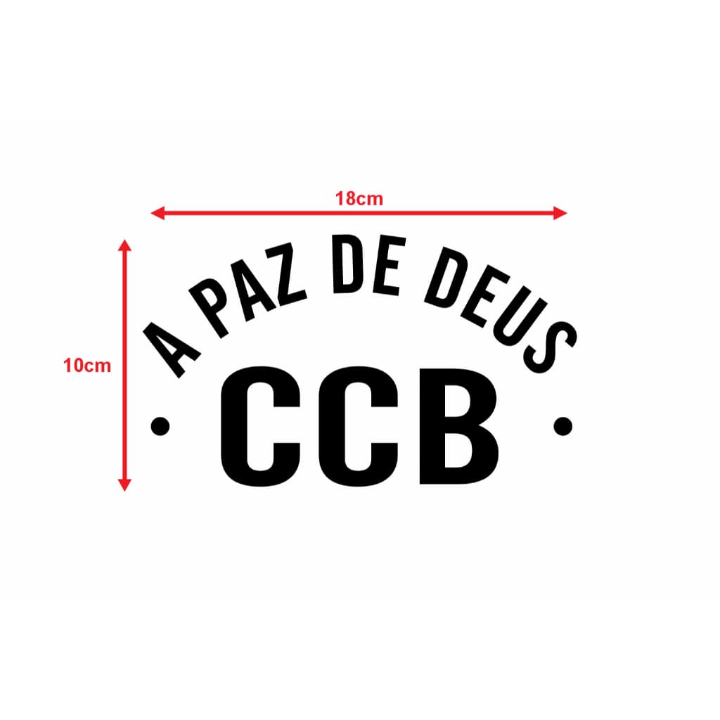 Adesivo a Paz de Deus CCB Recorte Eletrônico