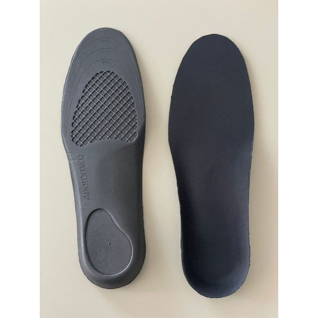 KIT 2 PARES PALMILHAS PRETA DE MASSAGEM PARA HOMENS MULHERES ALÍVIO E CONFORTO SEM DORES MASSAGEM