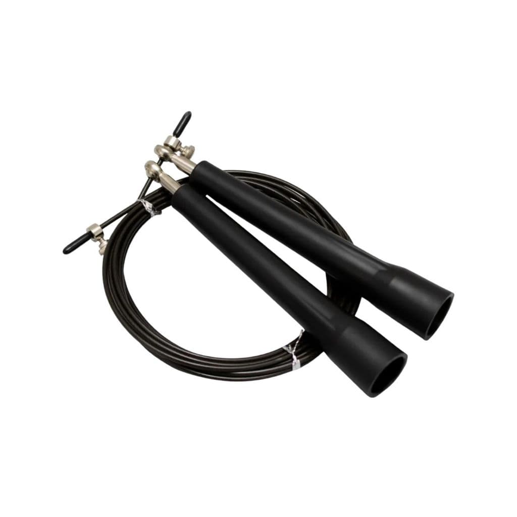 Corda De Pular Speed Rope Profissional Crossfit Preto