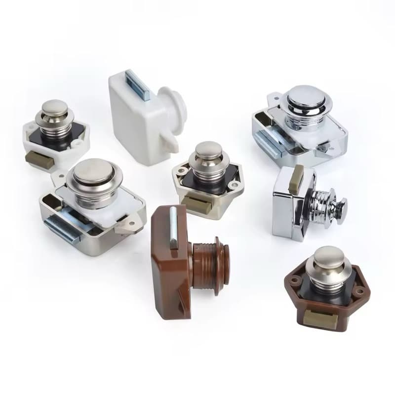 Puxador Trava Push Lock Click Motorhome Trailer Gaveta 1 Unidade