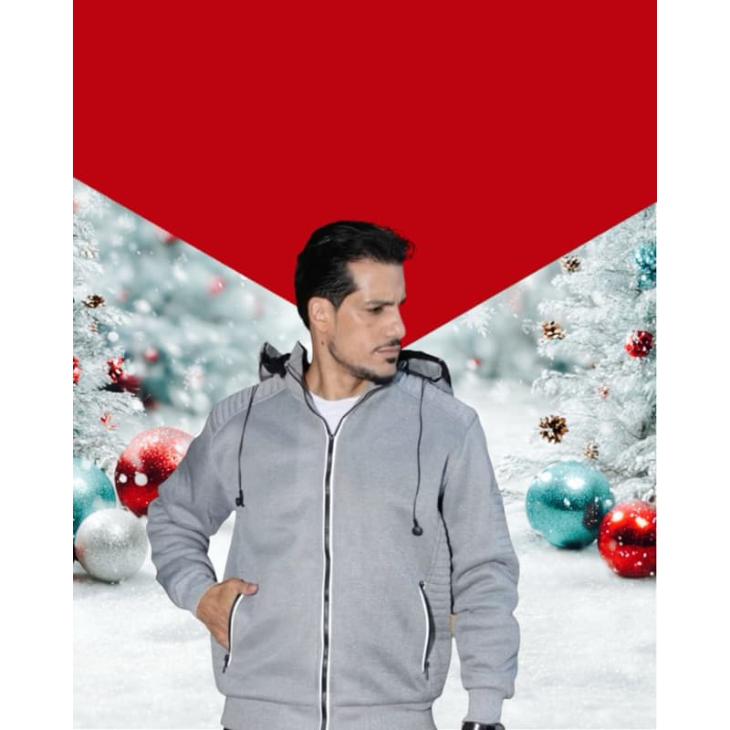 Jaqueta Blusa De Frio Moletom Forrado Com Fone de Ouvido e Capuz Removivel