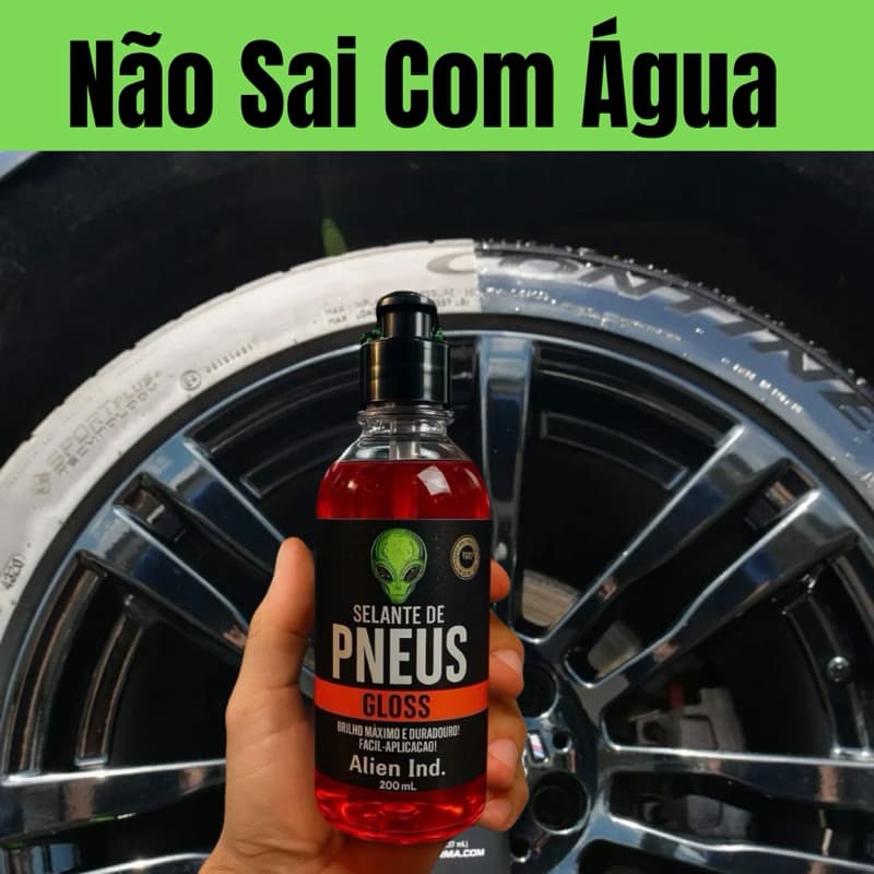 Pretinho de Pneus Selante NÃO SAI COM ÁGUA. Dura até 60 Dias