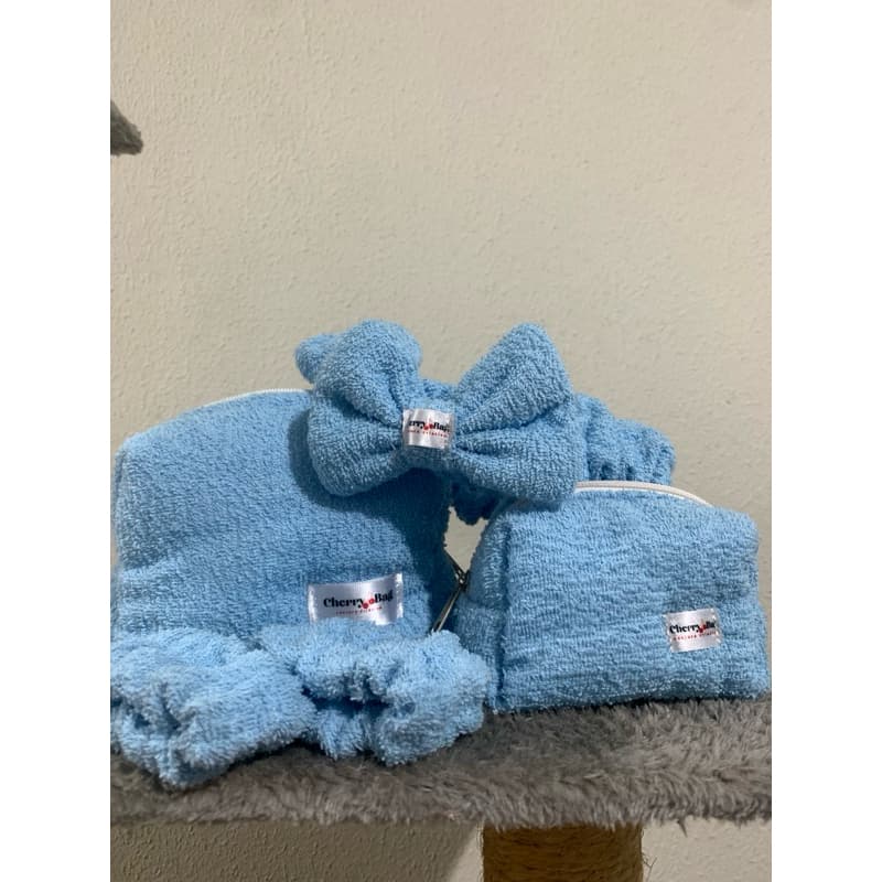 Necessaire Atoalhada - Azul Celeste