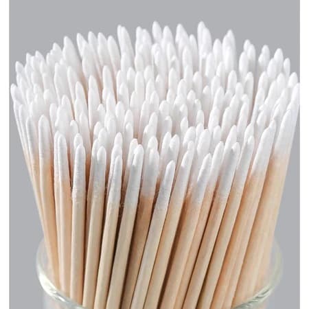 Palito com Algodão com Alta 10cm Precisão Alinhamento Limpeza Henna 100 unides pacote