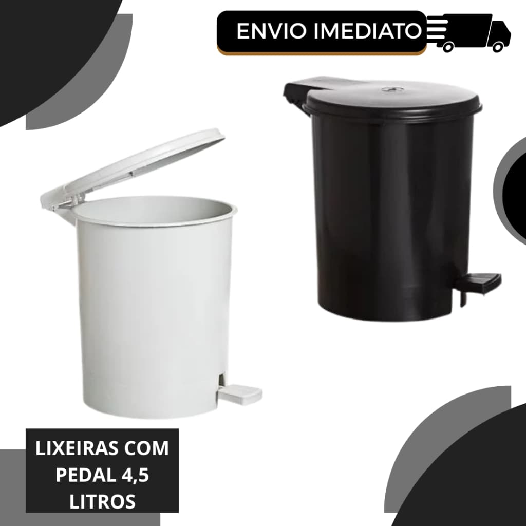 Lixeira com Pedal 4,5 Litros – Linda, Compacta e Funcional