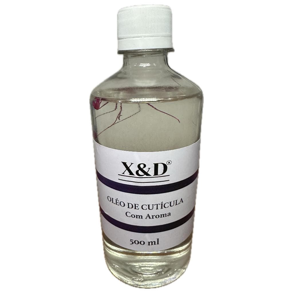 Óleo de Cutícula X&D 500ml Original com Aroma e Flores Secas
