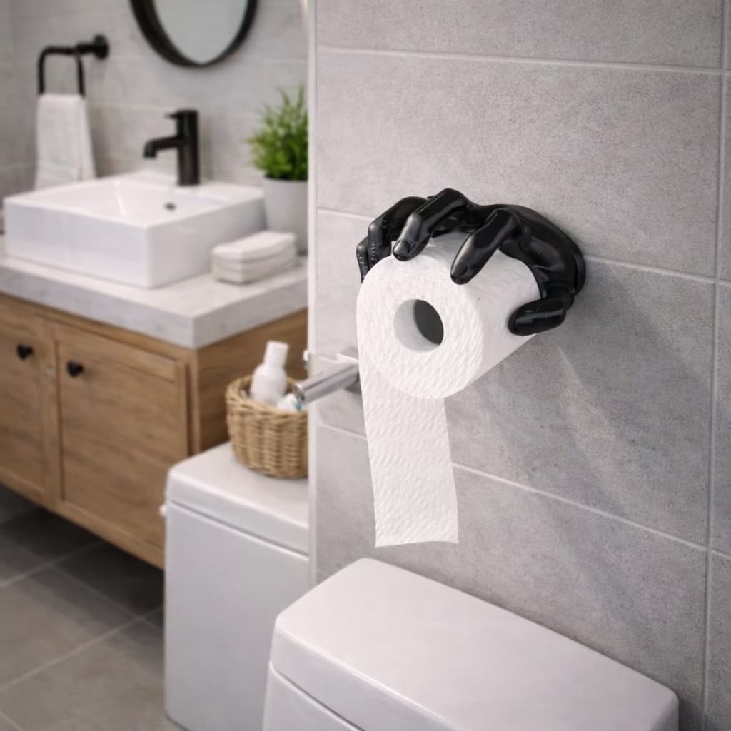 Porta Papel Higiênico Mão Decorativa | Decorativo Moderno Banheiro