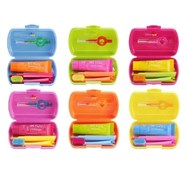 Curaprox Travel Set kit viagem cores variadas