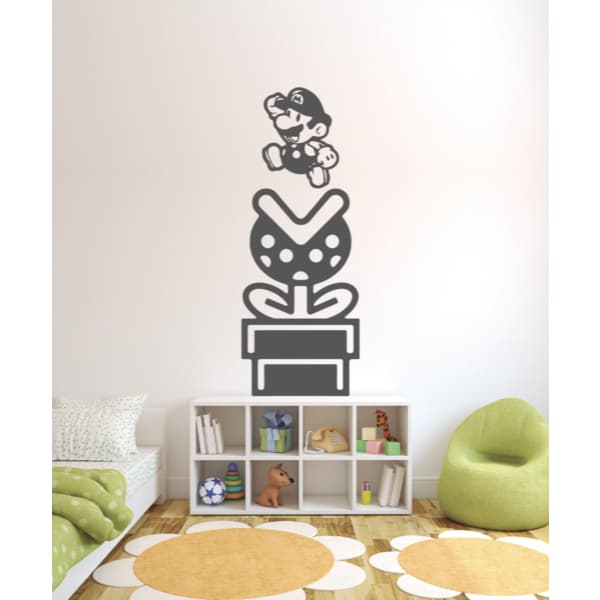 Adesivo Decorativo Mário Flor Carnívora