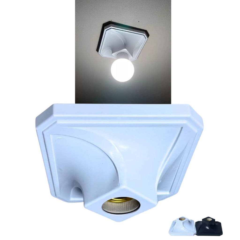 Kit 03 Plafon Plafonier Sobrepor Bocal E27 Bivolt 110/220v