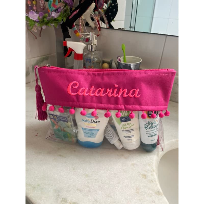 NECESSAIRE  PERSONALIZADA TRANSPARENTE