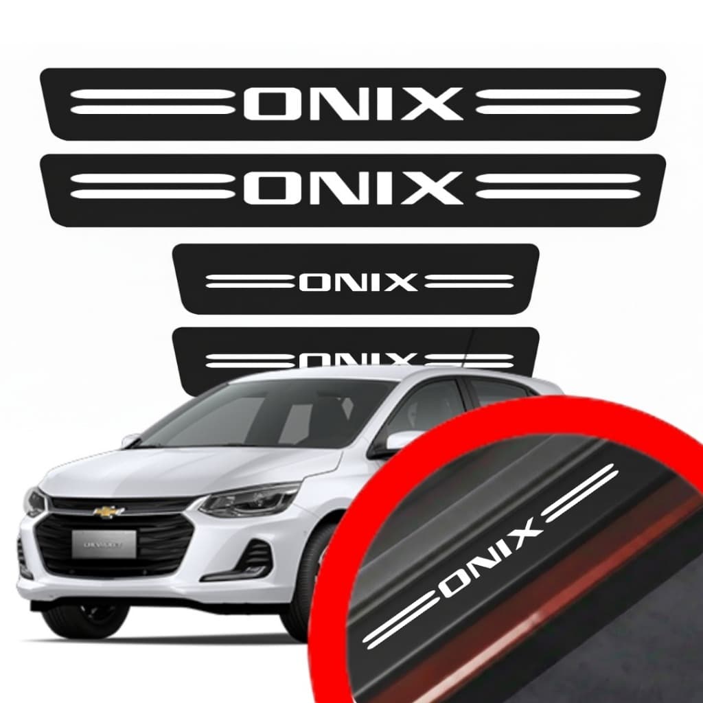 SOLEIRA PROTEÇAO PORTA ONIX UNIVERSAL VINIL PARA CARRO AUTOMOTIVO PERSONALIZADA VARIAS CORES