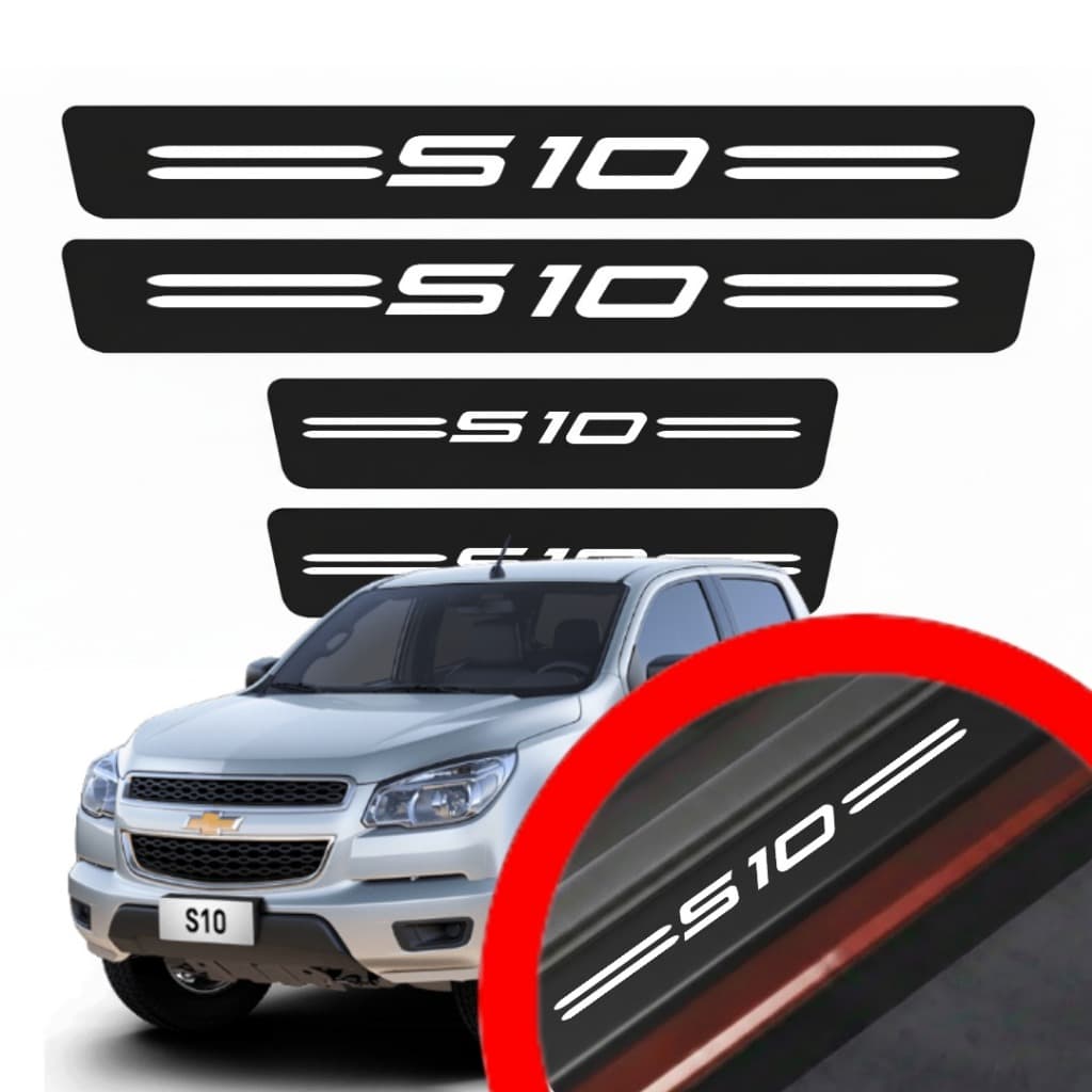 SOLEIRA PROTEÇAO PORTA S10 UNIVERSAL VINIL PARA CARRO AUTOMOTIVO PERSONALIZADA VARIAS CORES