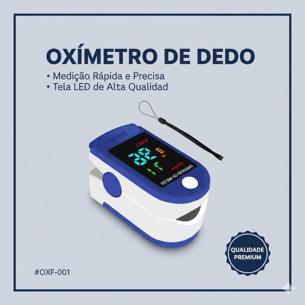 Oxímetro Digital Portátil de Pulso para Dedo