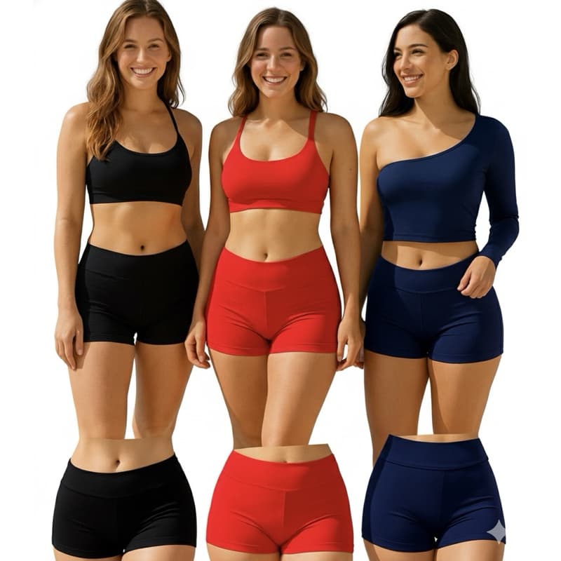 Shortinho Feminino Micro Praia Não Marca Roupas e Elastico