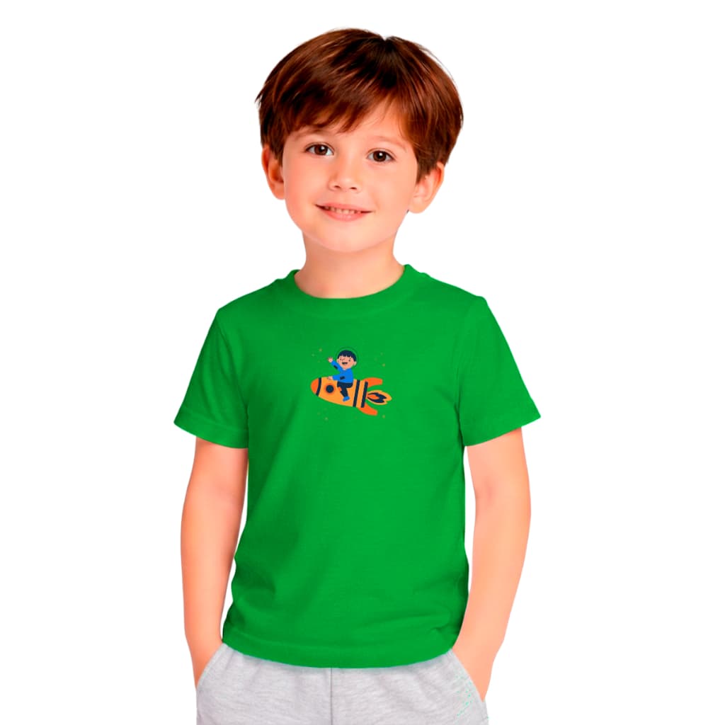 Camiseta Infantil Varias Cores Estampada 100% Algodão Fio 30.1 Premium Oferta