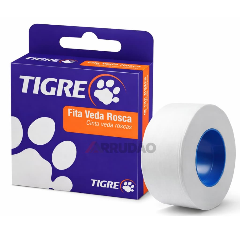 Fita Veda Rosca Tigre  18MM Original PTFE Vedação Profissional 10/25 Metros