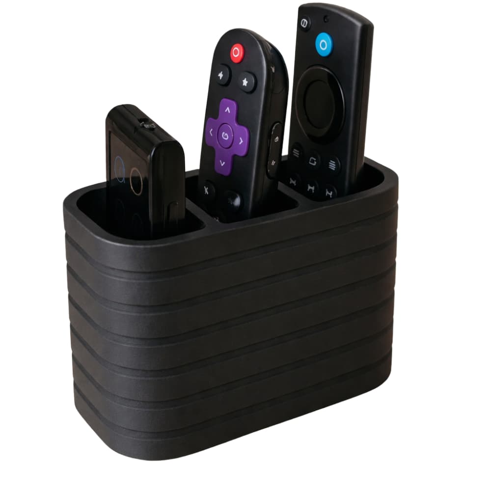 Suporte Moderno para 3 Controles Remotos de TV