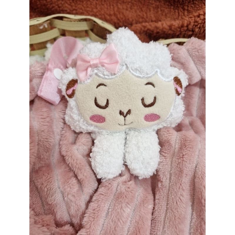 Naninha para bebê personalizada cachorro e gato.Com prendedor de chupeta. Naninha em plush bolha. Naninha bichinho.