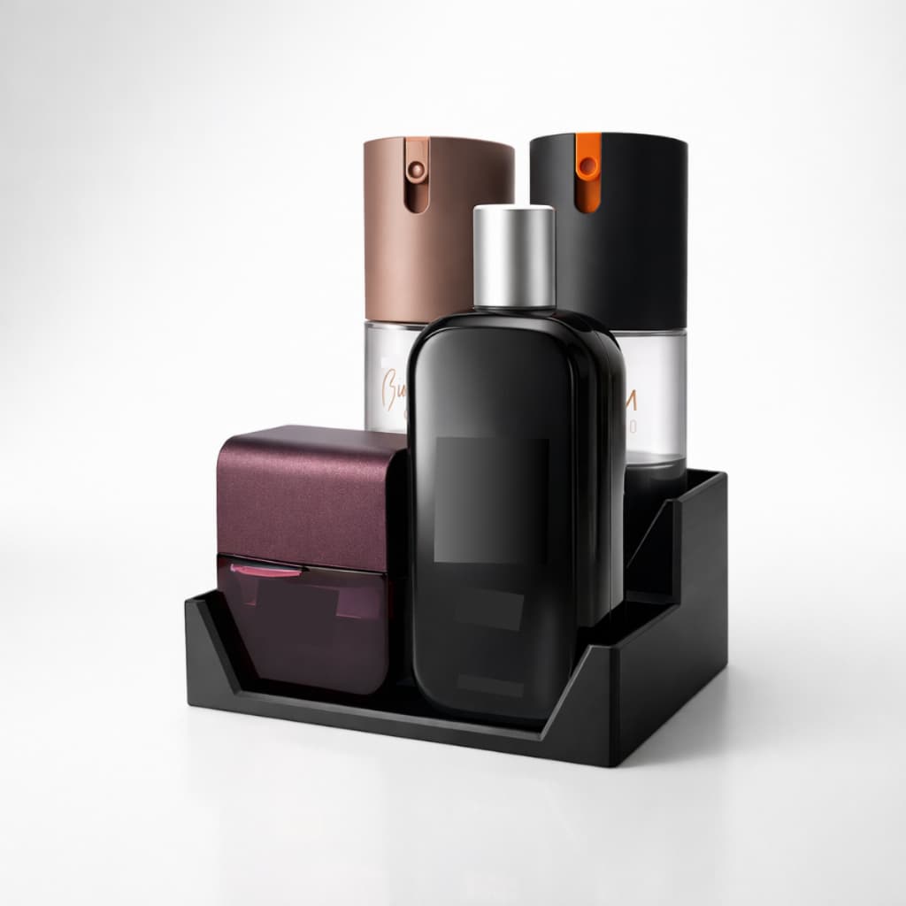 Organizador Perfumes Acessorios Maquiagem Cosmeticos Porta 2 Andares Penteadeira